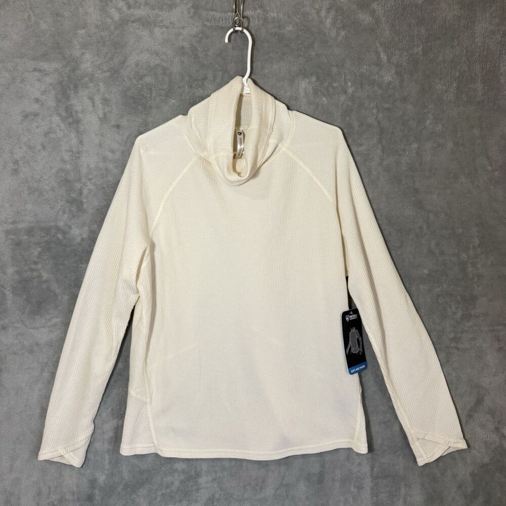 NWT KUHL Petra Turtleneck Sea Salt XL Outdoorsy Gorpcore Thermal Cream Pullover